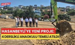 HASANBEYLİ'YE YENİ PROJE: 4 DERSLİKLİ ANAOKULU TEMELİ ATILDI