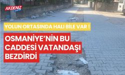 OSMANİYE’NİN BU CADDESİ VATANDAŞI BEZDİRDİ