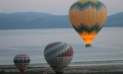 Burdur'da sıcak hava balon turizmi başlatıldı