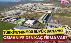 OSMANİYE'DEN KAÇ FİRMA 500 BÜYÜK FİRMA ARASINDA YER ALDI