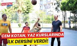 Cem Kotan, yaz kurslarında ilk dersi verdi