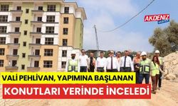 Vali Pehlivan, Yapımına başlanan konutları yerinde inceledi