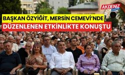 Başkan Özyiğit, Mersin Cemevi’nde düzenlenen etkinlikte konuştu