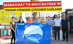 Manavgat’ta Mavi Bayrak'ın tekrar göndere çekilmesi sağlandı