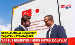 Kırsal mahalle ve çadırda yaşayanlara Tarsus Belediyesi'nden büyük kolaylık