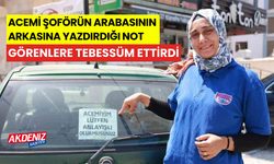 Arabasının arka camına yazdığı not görenlere tebessüm ettirdi