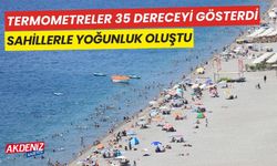 Termometreler 35 dereceyi gösterdi, sahillerde yoğunluk oluştu