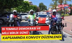 15 Temmuz Demokrasi ve Milli Birlik Günü, kapsamında konvoy düzenlendi