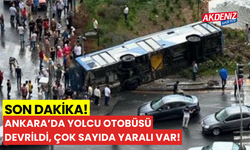 Son Dakika! Ankara'da Yolcu Otobüsü Devrildi, Çok sayıda Yaralı Var!
