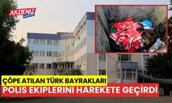 Çöpe atılan Türk Bayrakları polis ekiplerini harekete geçirdi