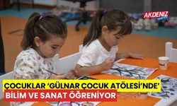 Çocuklar, Gülnar Çocuk Atölyesi’nde bilim ve sanat öğreniyor