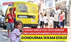 ’Vahap Amca’yla Tatlı Günler’ projesi kapsamında çocuklara dondurma ikram edildi