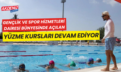 Gençlik ve Spor Hizmetleri Dairesi bünyesinde açılan yüzme kursları devam ediyor