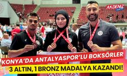 Konya’da, Antalyasporlu boksörler, 4 madalya kazandı