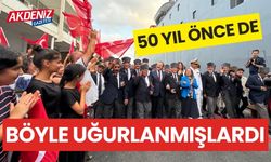 Kıbrıs Gazileri 50 yıl önce olduğu gibi bugünde Ada’ya uğurlandılar