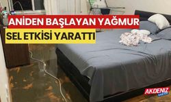 Burdur’da aniden başlayan yağmur sel etkisi yarattı