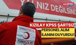 Kızılay Kpss şartsız personel alım ilanını duyurdu