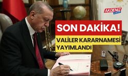 CUMHURBAŞKANI ERDOĞAN İMZALADI, 5 İLİN VALİSİ DEĞİŞTİ