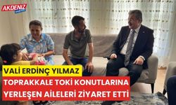 VALİ ERDİNÇ YILMAZ, TOPRAKKALE TOKİ KONUTLARINA YERLEŞEN AİLELERİ ZİYARET ETTİ