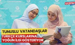 Tunuslu vatandaşlar Türkçe kurslarına yoğun ilgi gösteriyor