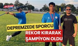 DEPREMZEDE SPORCU, REKOR KIRARAK ŞAMPİYON OLDU