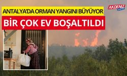 ANTALYA'DA ORMAN YANGINI EVLERE ULAŞTI: 7 EV BOŞALTILDI