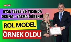 OSMANİYELİ 86 YAŞINDAKİ TEYZE, OKUMA YAZMA BELGESİNİ VALİ DR.ERDİNÇ YILMAZ'DAN ALDI