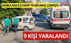 İskenderun’da Ambulans ile hafif ticari araç çarpıştı: 1'i ağır, 9 kişi yaralandı