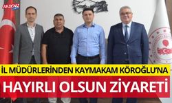 OSMANİYE İL MÜDÜRLERİNDEN, SUMBAS KAYMAKAMINA HAYIRLI OLSUN ZİYARETİ