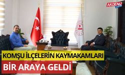 KADİRLİ KAYMAKAMI DOLU'DAN SUMBAS KAYMAKAMI KÖROĞLU'NA ZİYARET