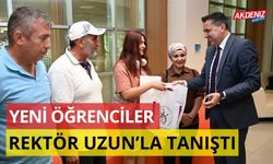 OKÜ'NÜN YENİ ÖĞRENCİLERİ REKTÖR UZUN’LA TANIŞTI