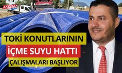 TOKİ KONUTLARININ İÇME SUYU HATTI ÇALIŞMALARI BAŞLIYOR