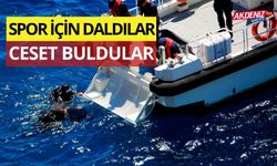 Spor için daldılar, denizde ceset buldular (Video)