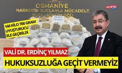 FLAŞ.. FLAŞ.. FLAŞ.. OSMANİYE'DE, 166 KİLO 700 GRAM UYUŞTURUCU ELE GEÇİRİLDİ