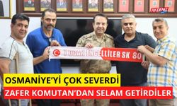 OSMANİYE'DEN SPOR HEYETİ, MANİSA JANDARMA KOMUTANI TUĞGENERAL ZAFER TOMBUL'U ZİYARET ETTİ