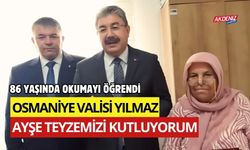 OSMANİYELİ AYŞE TEYZE, 86 YAŞINDA OKUMAYI ÖĞRENDİ (VİDEO)