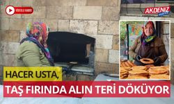 Hacer Usta, taş fırında alın teri döküyor