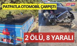 Patpatla otomobil çarpıştı: 2 ölü, 8 yaralı