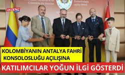 Kolombiya'nın Antalya Fahri Konsolosluğu açılışına yoğun ilgi gösterildi