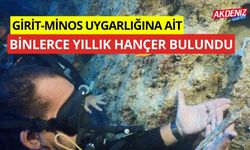 Girit-Minos Uygarlığına ait binlerce yıllık hançer bulundu