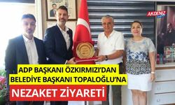 ADP Başkanı Özkırmızı'dan Belediye Başkanı Topaloğlu'na nezaket ziyareti