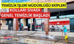 Temizlik İşleri Müdürlüğü ekipleri kolları sıvadı genel temizlik başladı