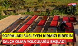 Sofraları süsleyen Kırmızı biberin salça olma yolculuğu başladı