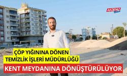 Çöp yığınına dönen temizlik işleri müdürlüğü kent meydanına dönüştürülüyor