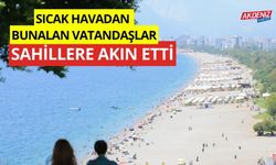 Sıcak havalardan bunalan vatandaşlar sahillere akın etti