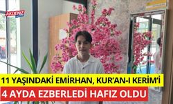 11 yaşındaki Emirhan, Kur'an-ı Kerim'i 4 ayda ezberledi hafız oldu