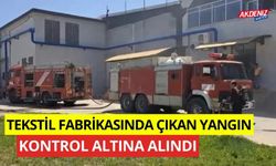 Tekstil fabrikasında çıkan yangın kontrol altına alındı