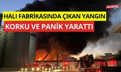 Gaziantep'te halı fabrikasında çıkan yangın korku ve panik yarattı