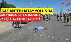 Gaziantep - Hatay yolu Hassa ilçesi'nde meydana gelen kazada: 2 kişi hayatını kaybetti