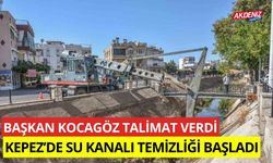 Başkan Kocagöz talimat verdi, Kepez’de su kanalı temizliği başladı